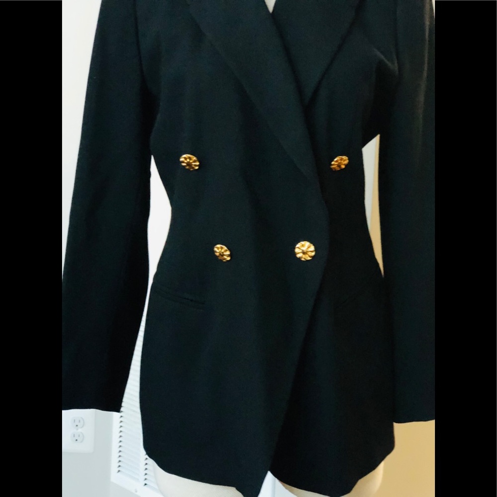 Escada Double Breasted Light Wool Jacket - image 1